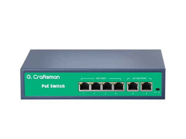 G.Craftsman Switch POE 4 x 10/100 Mbit + 2 x 10/100 Mbit