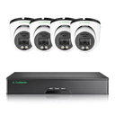 Zestaw 4 kamer G.Craftsman Kopułka 8MP 30 kl/s Białe