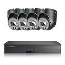 Zestaw 4 kamer G.Craftsman Kopułka 6MP 25 kl/s Czarne